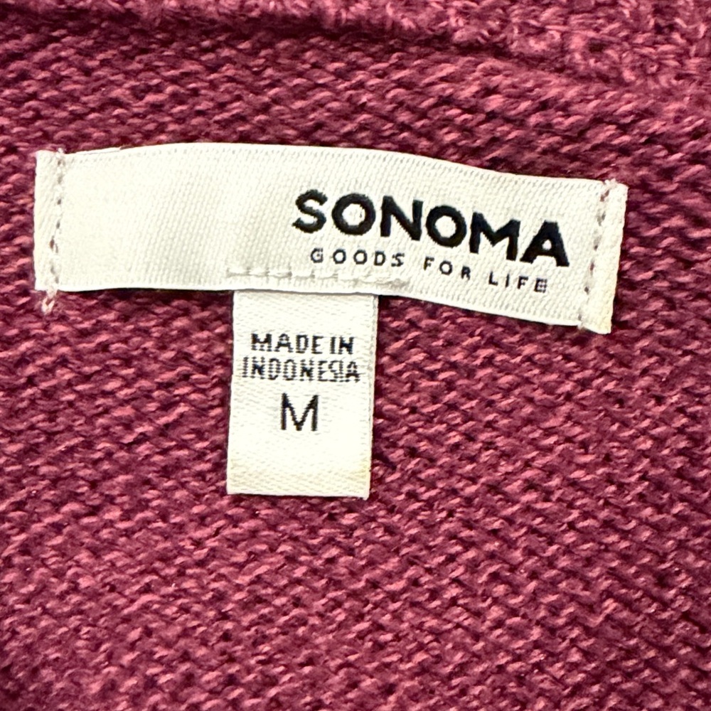Sonoma Women’s Cable-Knit Sweater - Size Medium - Purple - NWOT!!  sweaters tops - Picture 3 of 6